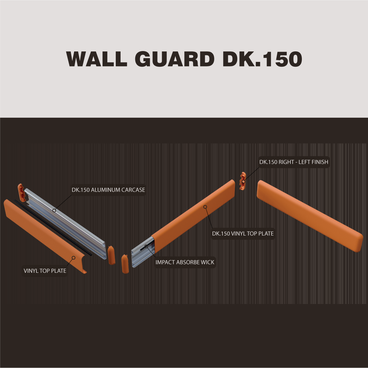 ضربه‌گیر دیوار DK.150 کارا طب